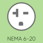 NEMA 6 20 socket
