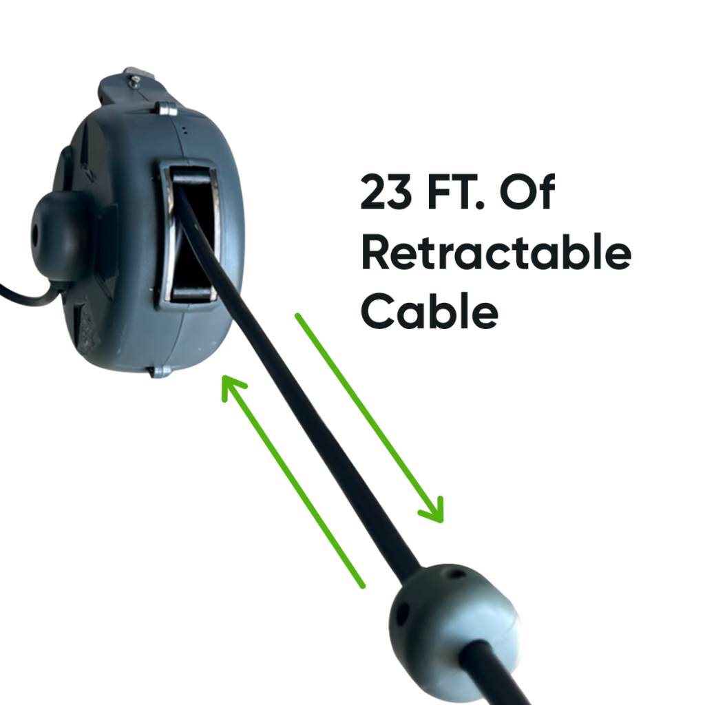 Level 1 NEMA 5-15 EZ EV Charger Retractable Reel with 23FT of cable